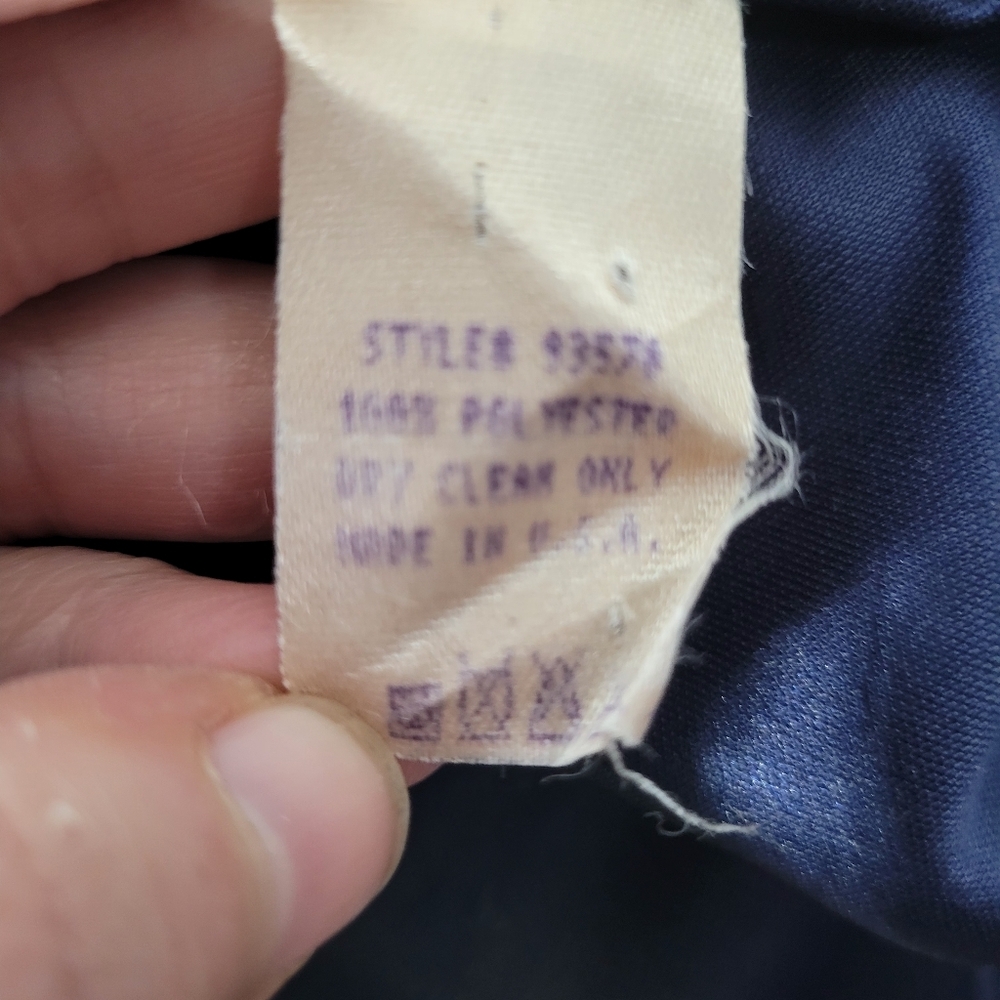 Vntg Cattiva New York 2 Piece Dress USA Made Tiered Tank Sheer Jacket No Size - Picture 13 of 13